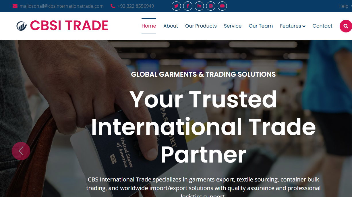 Export Company Website