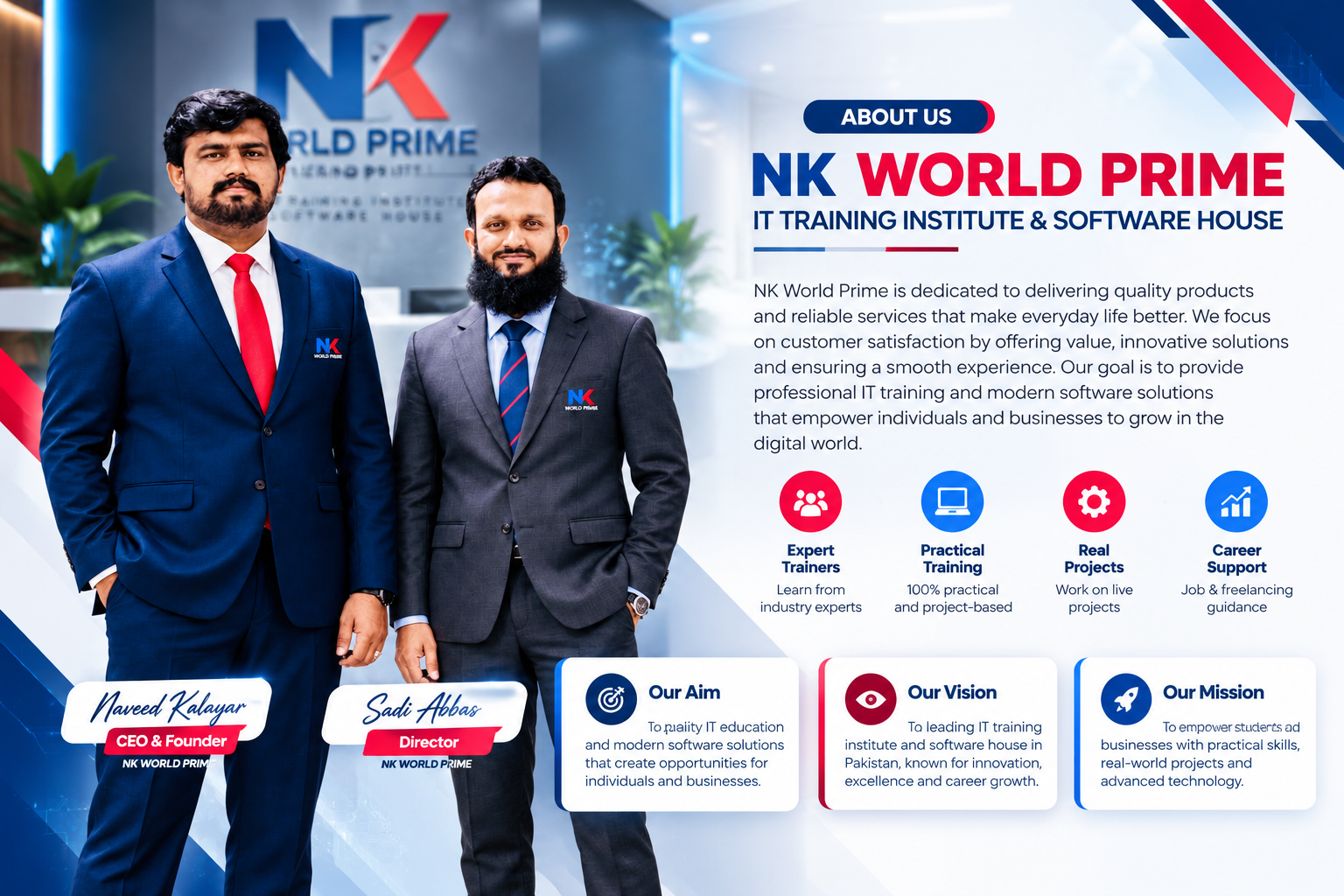 NK World Prime institute and training environment